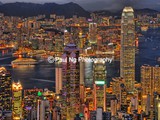 C-009 - Victoria Harbor and Hong Kong by Night