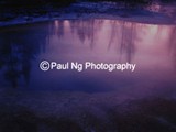 CWY-015 - Dusk, Morning Glory Pool, Yellowstone