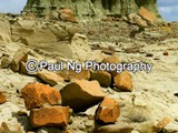 CWY-022 -  Late Afternoon Clouds,Tower Rock 1, Adobe Town